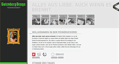 Desktop Screenshot of feindruckerei.de