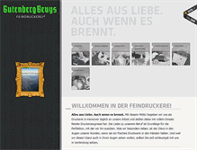 Tablet Screenshot of feindruckerei.de